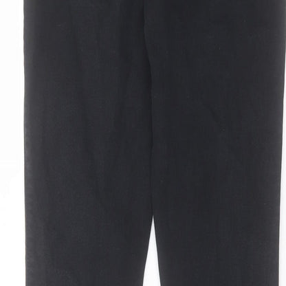 NEXT Womens Black Cotton Skinny Jeans Size 28 in L27 in Regular Button