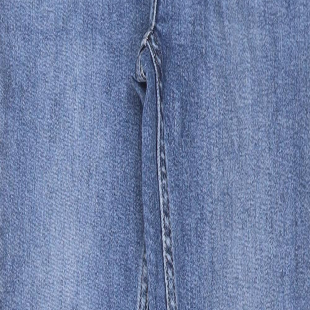 NEXT Womens Blue Cotton Skinny Jeans Size 26 in L27 in Regular Button