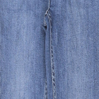 NEXT Womens Blue Cotton Skinny Jeans Size 26 in L27 in Regular Button