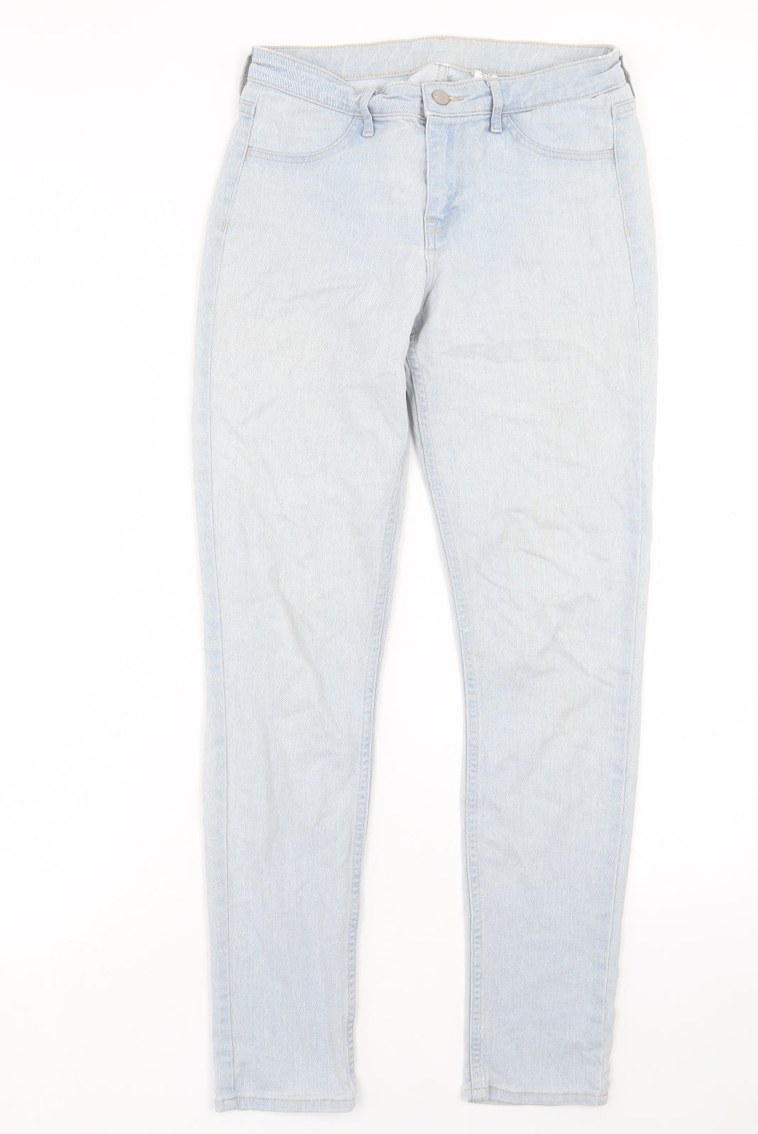 Womens UK Size 26 in H&M Regular Fit Skinny Blue Jeans