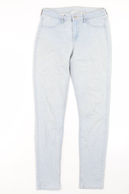Womens UK Size 26 in H&M Regular Fit Skinny Blue Jeans