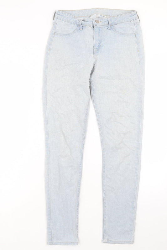 Womens UK Size 26 in H&M Regular Fit Skinny Blue Jeans