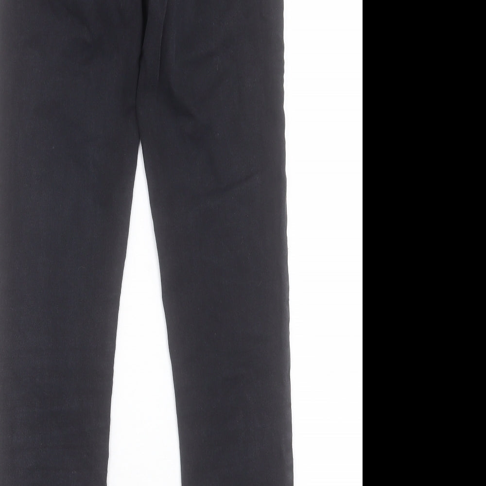 Topshop Womens Black Cotton Skinny Jeans Size 25 in L27 in Regular Button - To Fit 32