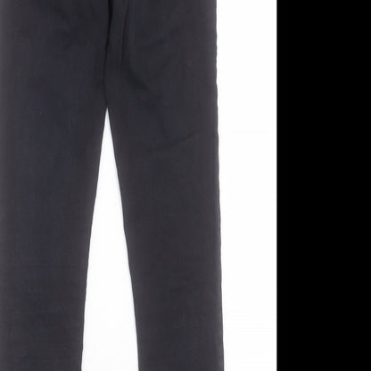 Topshop Womens Black Cotton Skinny Jeans Size 25 in L27 in Regular Button - To Fit 32