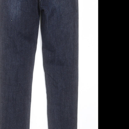 Womens UK Size 28 in Preworn Regular Fit Skinny Blue Jeans