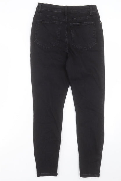 ASOS Womens Black Cotton Skinny Jeans Size 30 in L30 in Regular Button