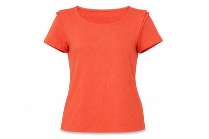 Womens UK Size XS Zara Orange Basic Blouse