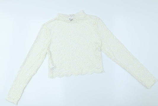Womens UK Size M Divided White  Blouse