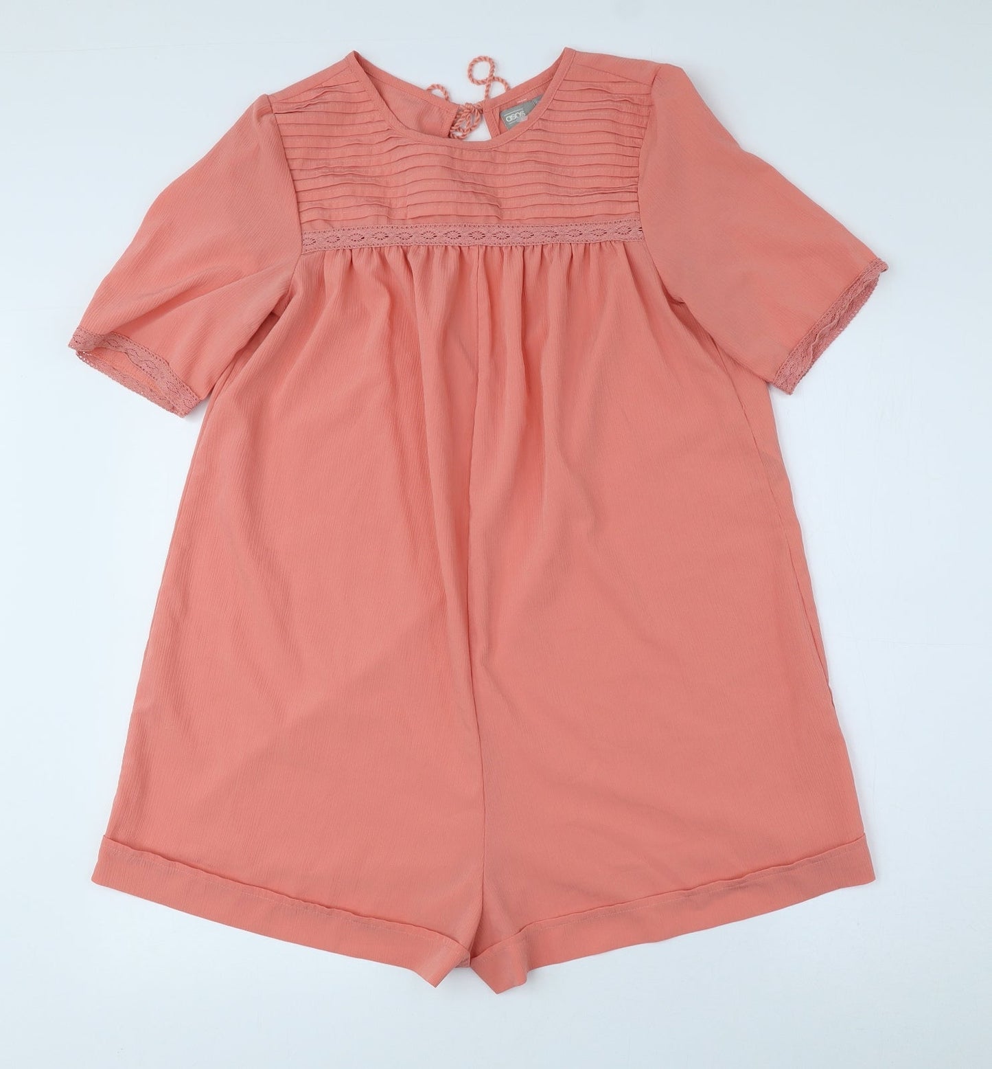 Womens UK Size 10 ASOS One-Piece Pink Romper