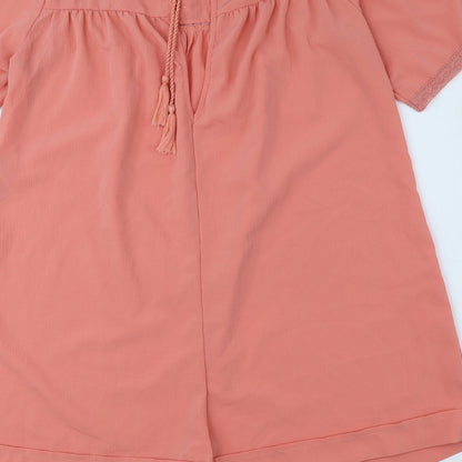 Womens UK Size 10 ASOS One-Piece Pink Romper