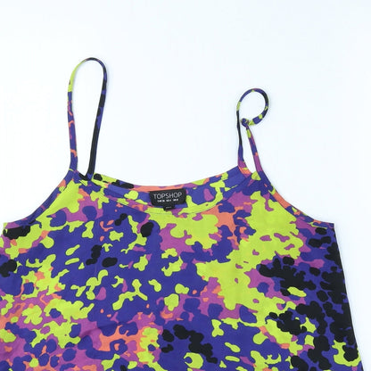 Womens UK Size 8 Topshop Multicoloured Camisole Tank