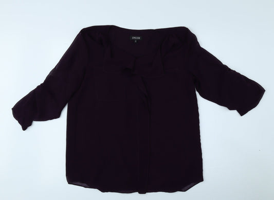 Womens UK Size S Episode Purple Basic Blouse