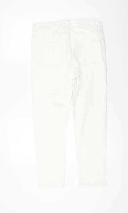 Womens UK Size 12 Marks and Spencer Slim Fit Skinny White Jeans