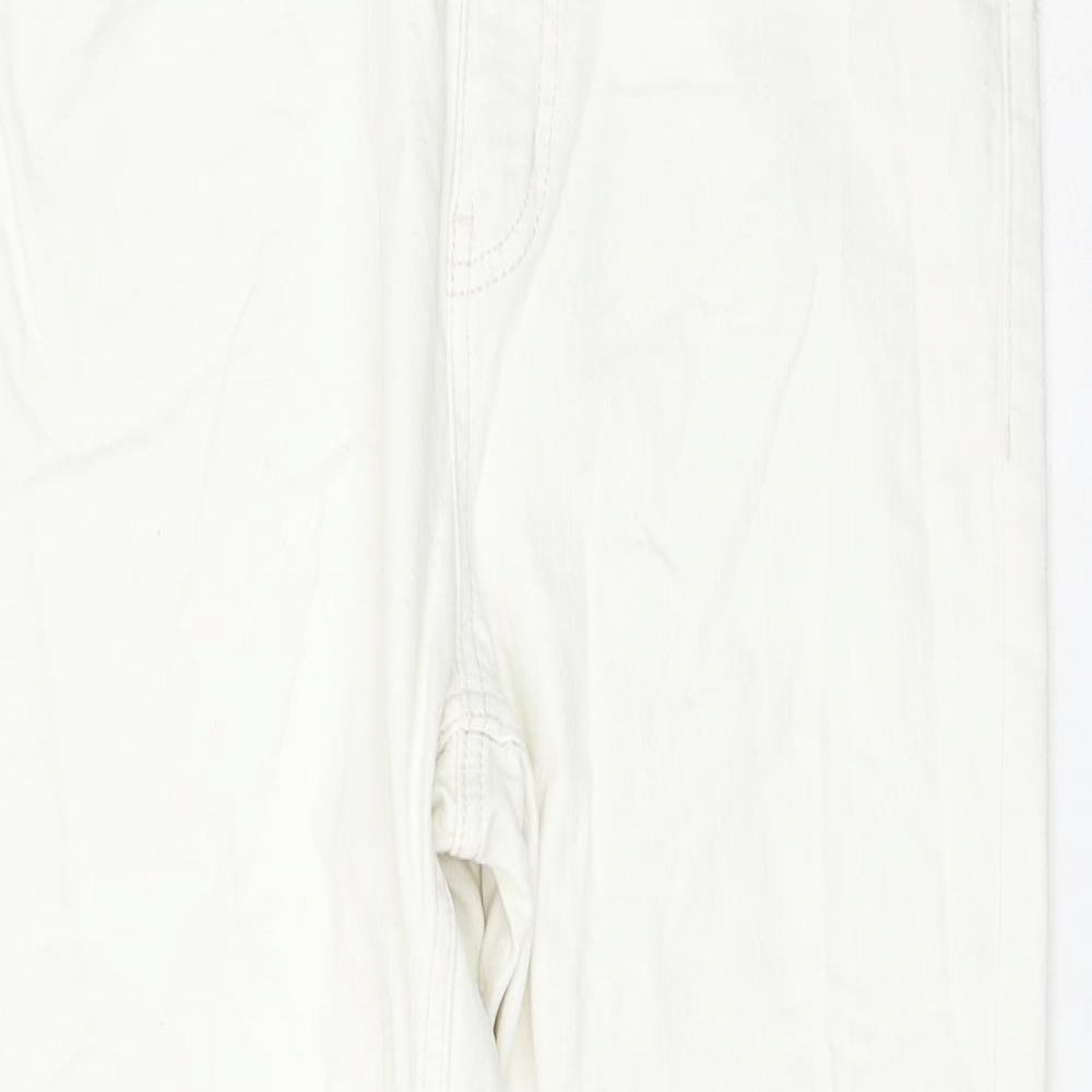 Womens UK Size 12 Marks and Spencer Slim Fit Skinny White Jeans