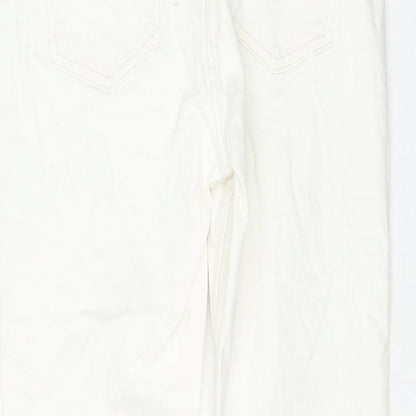 Womens UK Size 12 Marks and Spencer Slim Fit Skinny White Jeans