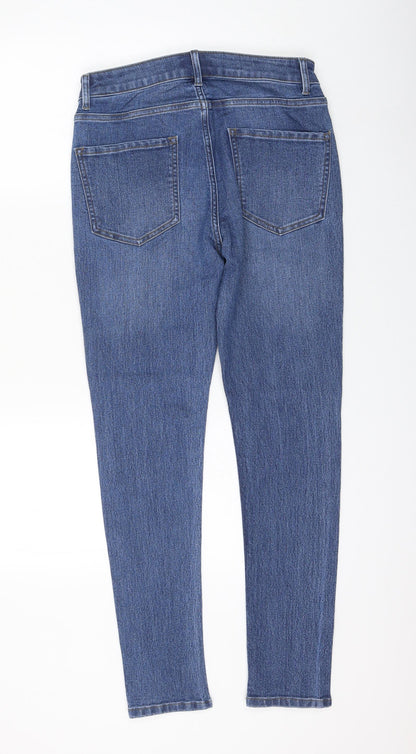 Incorporate Wear Womens Blue Cotton Skinny Jeans Size 28 in L28 in Regular Zip