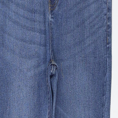 Incorporate Wear Womens Blue Cotton Skinny Jeans Size 28 in L28 in Regular Zip
