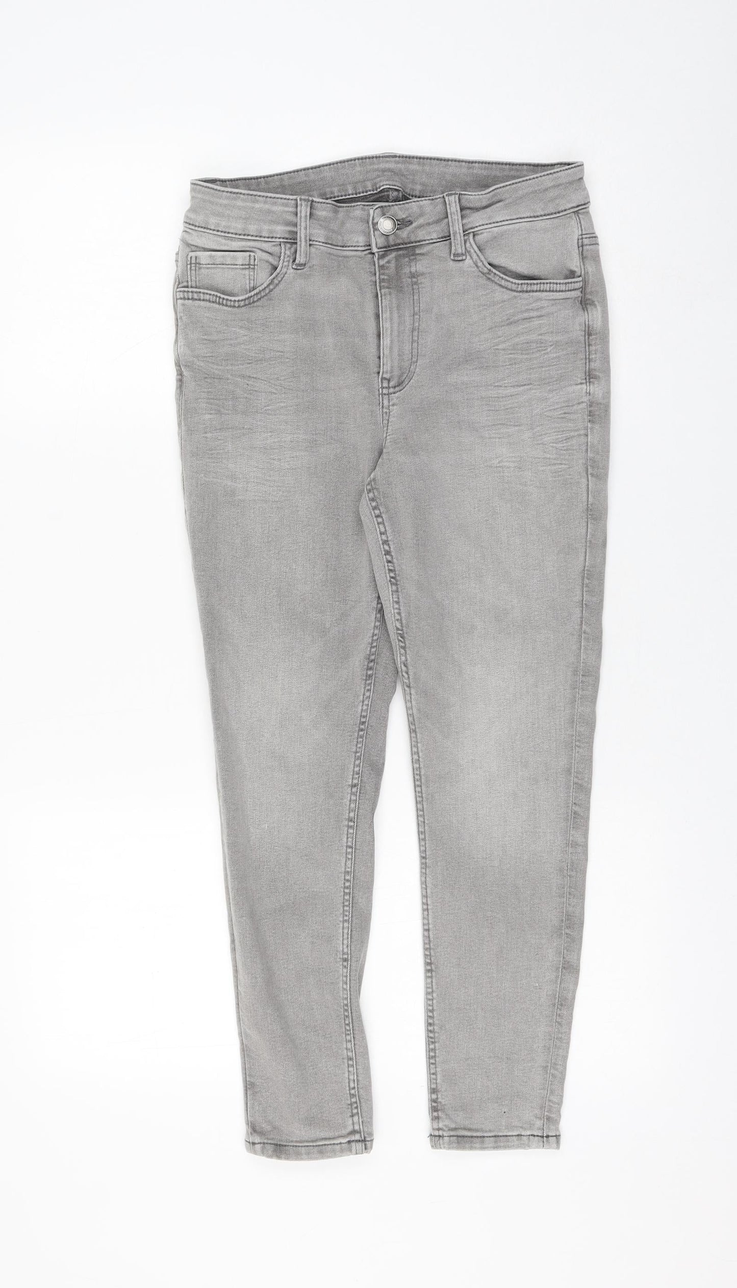 Womens UK Size 6 Marks and Spencer Regular Fit Skinny Grey Jeans