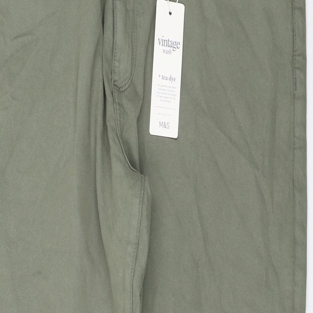 Womens UK Size 40 in Marks and Spencer Regular Fit Skinny Green Jeans
