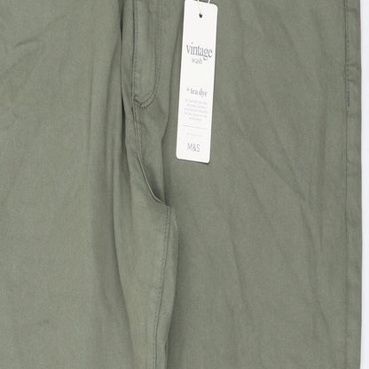 Womens UK Size 40 in Marks and Spencer Regular Fit Skinny Green Jeans