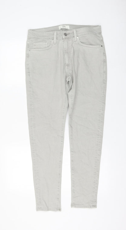 Womens UK Size 32 in Marks and Spencer Regular Fit Skinny Grey Jeans
