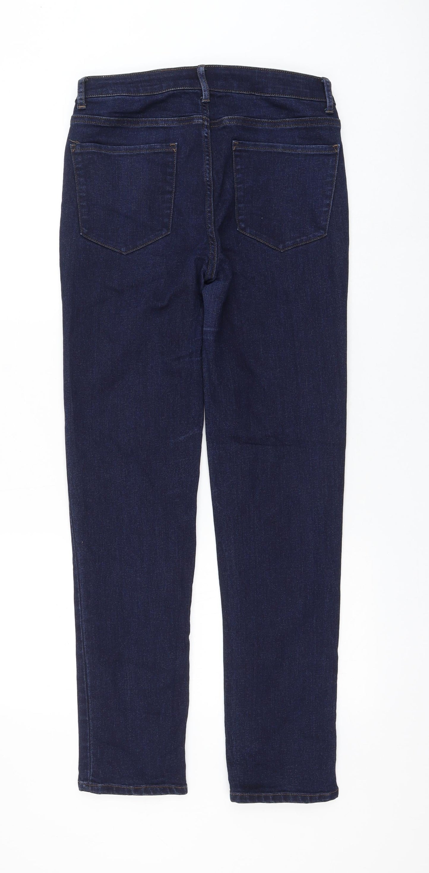 Incorporate Wear Womens Blue Cotton Straight Jeans Size 30 in L30 in Regular Zip