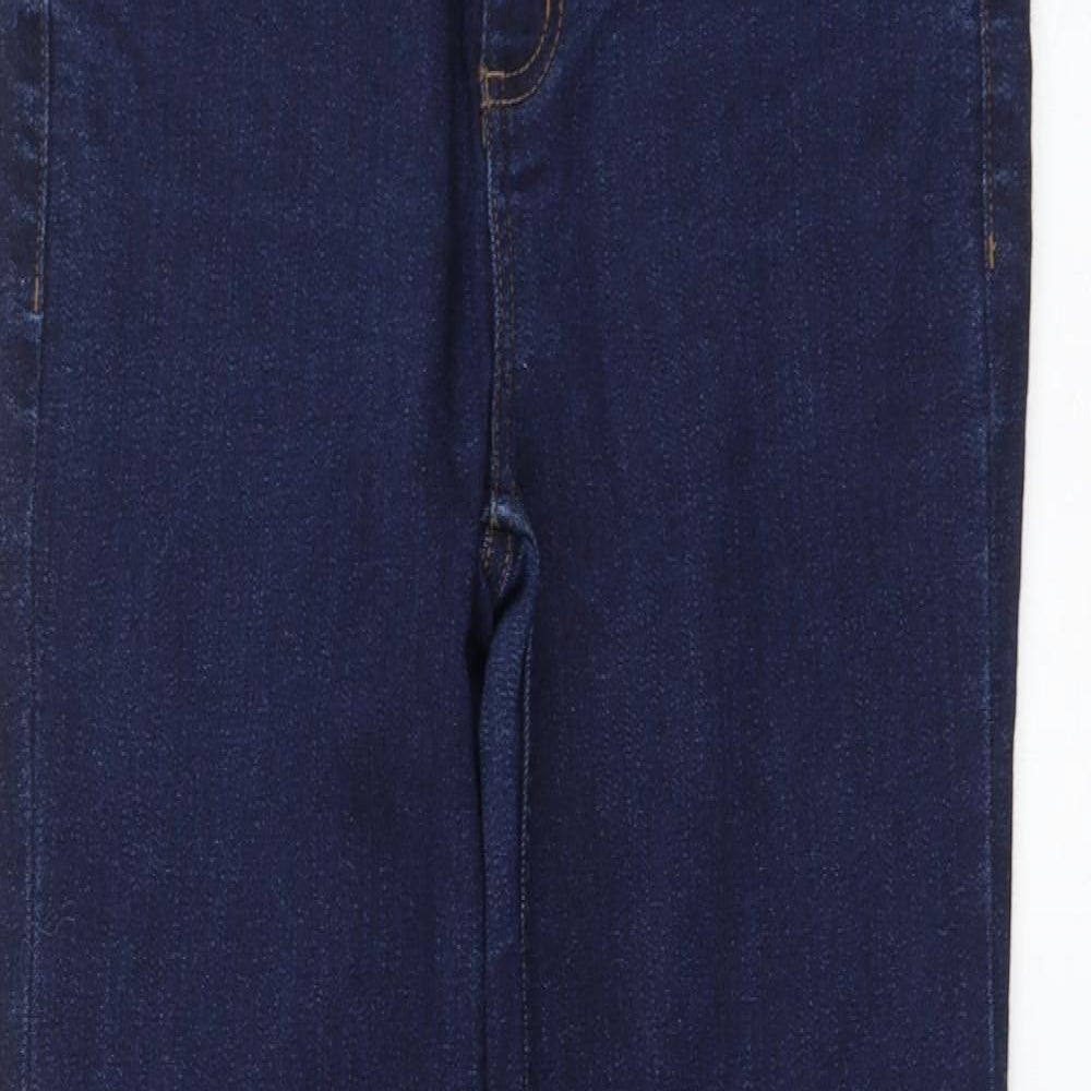 Incorporate Wear Womens Blue Cotton Straight Jeans Size 30 in L30 in Regular Zip