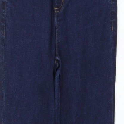 Incorporate Wear Womens Blue Cotton Straight Jeans Size 30 in L30 in Regular Zip