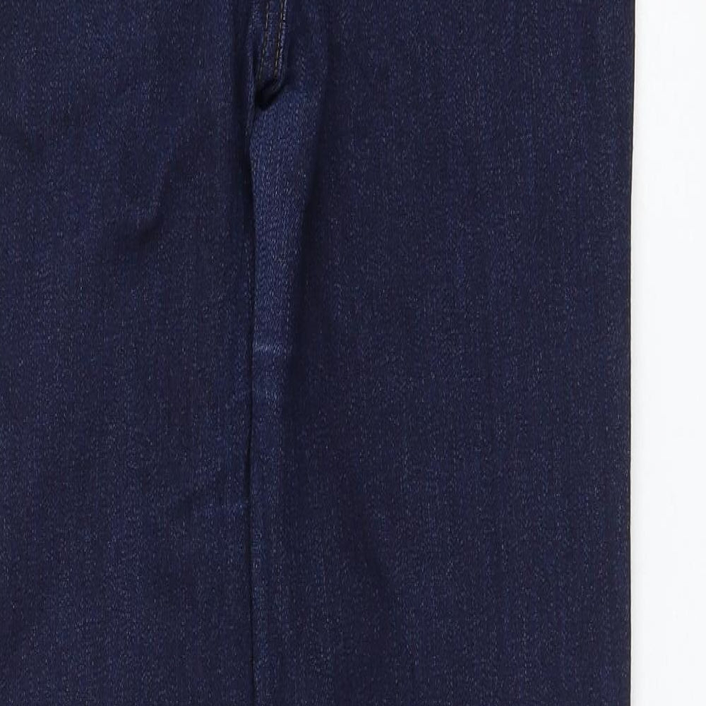 Incorporate Wear Womens Blue Cotton Straight Jeans Size 30 in L30 in Regular Zip