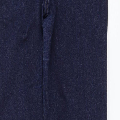 Incorporate Wear Womens Blue Cotton Straight Jeans Size 30 in L30 in Regular Zip