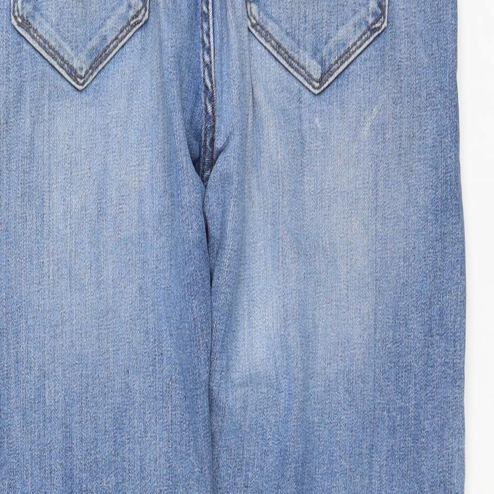 Womens UK Size 32 in Marks and Spencer Regular Fit Straight Blue Jeans