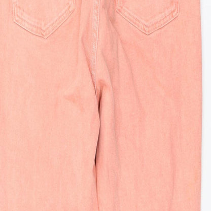 ASOS Womens Pink Cotton Straight Jeans Size 30 in L32 in Regular Zip