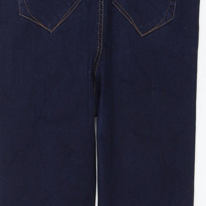 Preworn Womens Blue Polyester Skinny Jeans Size 32 in L25 in Regular Zip