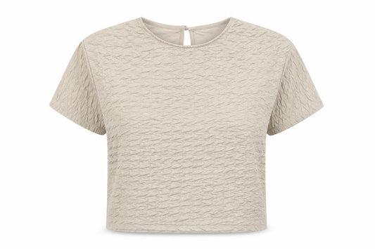 Womens UK Size XS Great Plains Beige Basic T-Shirt