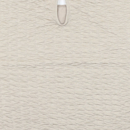 Great Plains Womens Beige Polyester Basic T-Shirt Size XS Round Neck - Textured