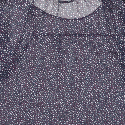 Womens UK Size M Soaked in Luxury Blue Basic Blouse