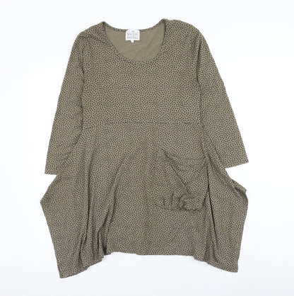 Womens UK Size S Masai Brown Tunic Blouse