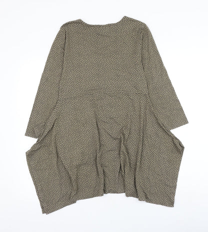 Womens UK Size S Masai Brown Tunic Blouse