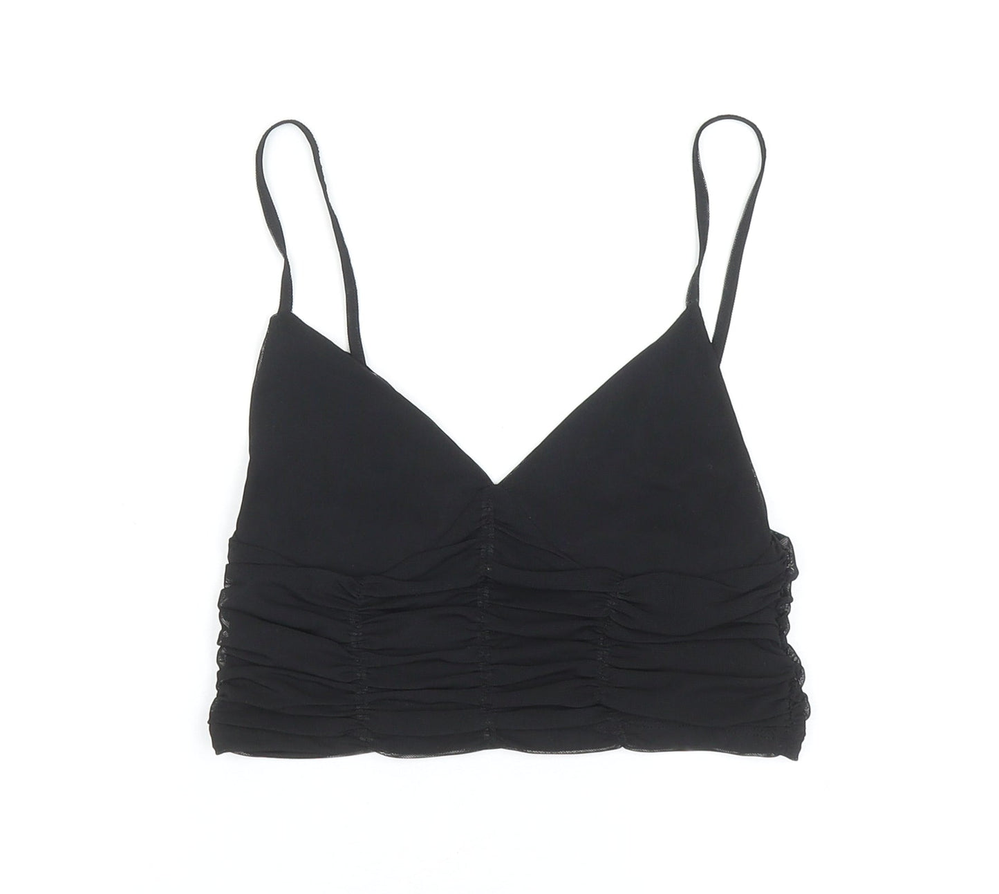 Womens UK Size S Zara Black Camisole Tank