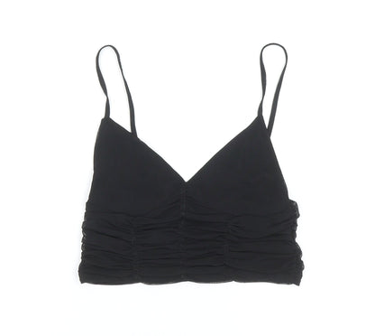 Womens UK Size S Zara Black Camisole Tank