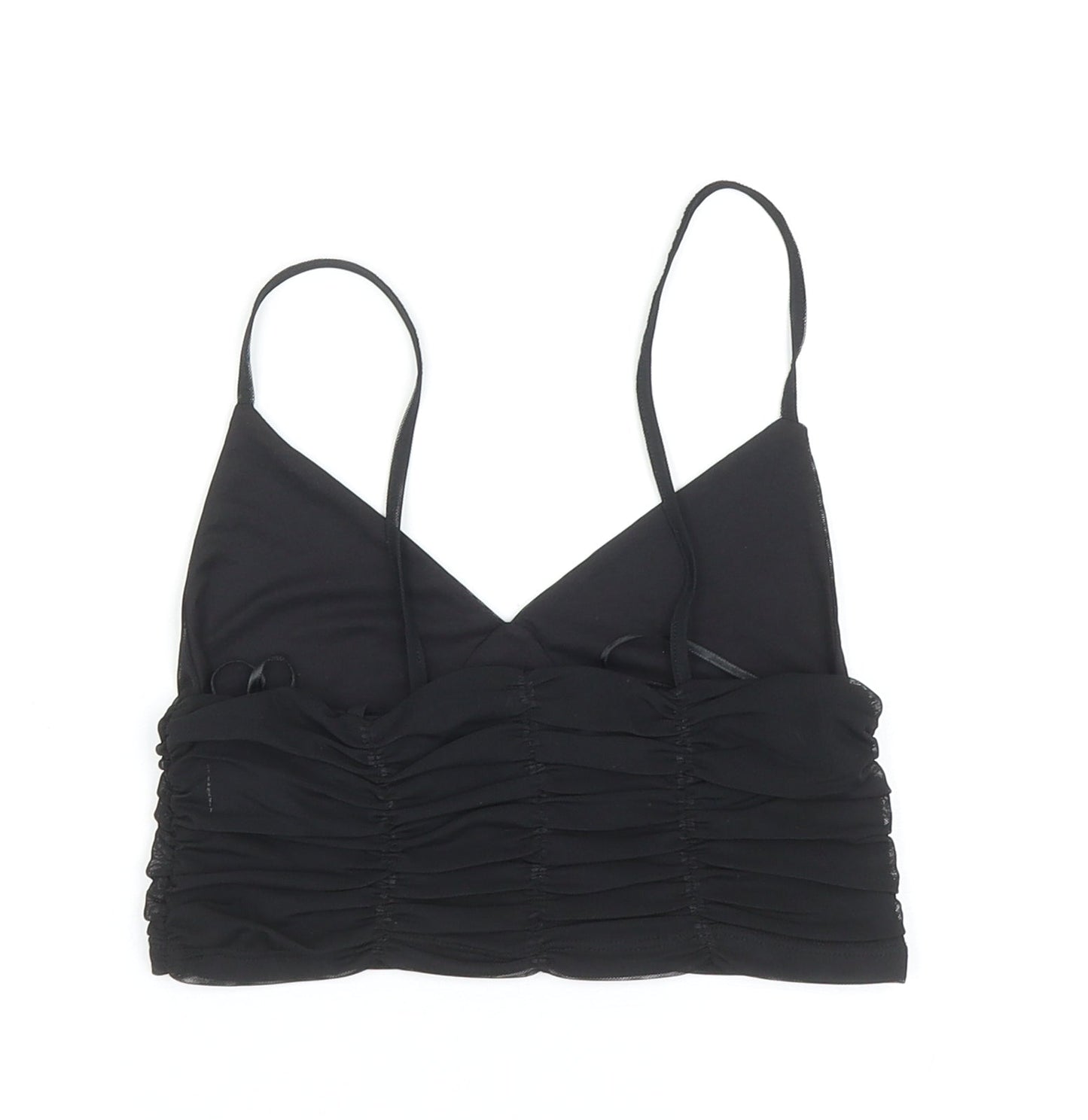 Womens UK Size S Zara Black Camisole Tank