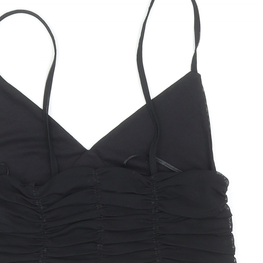 Womens UK Size S Zara Black Camisole Tank