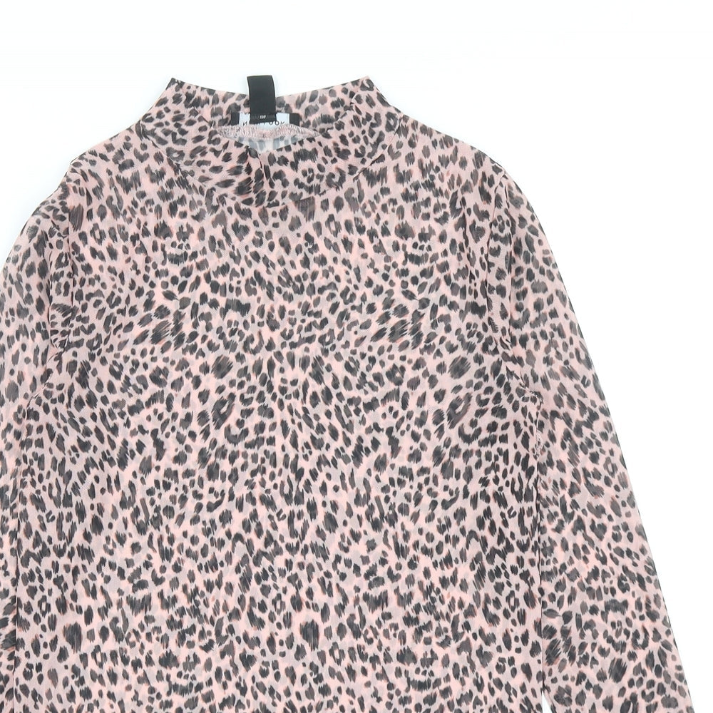 Womens UK Size 6 New Look Pink Basic T-Shirt