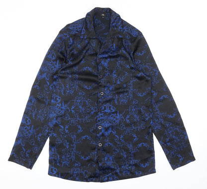 Womens UK Size XS River Island Black Basic Button-Up
