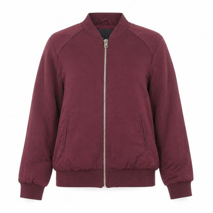 Womens UK Size 4 New Look Purple Bomber Jacket