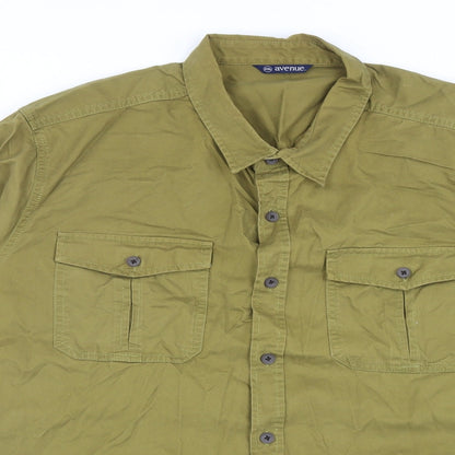 Avenue Womens Green Jacket Size 2XL Button - Shirt Jacket