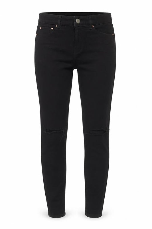 Womens UK Size 8 ASOS Regular Fit Skinny Black Jeans