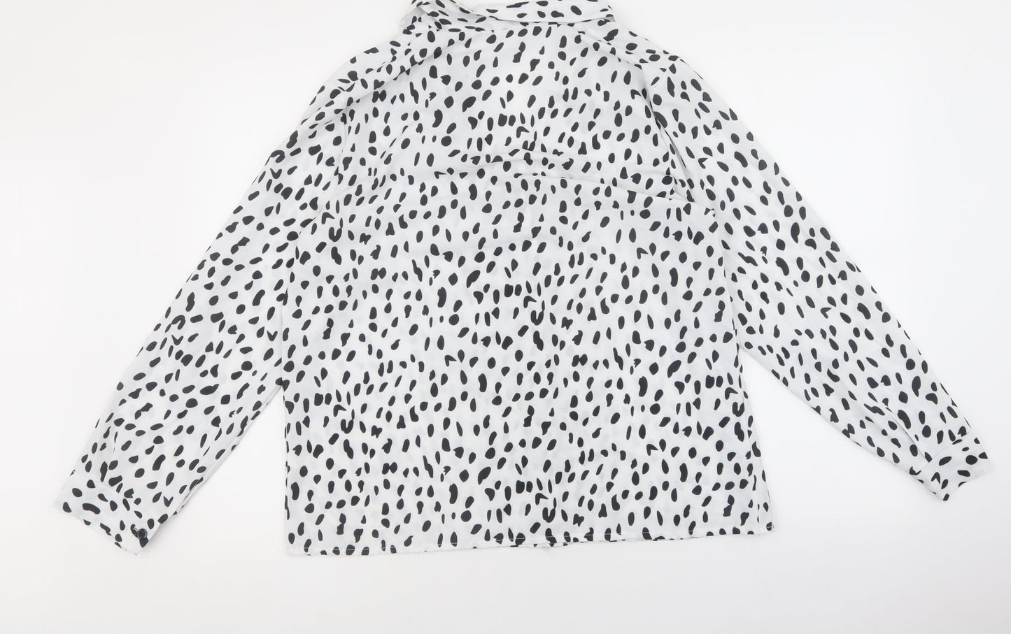 Womens UK Size L Preworn White Basic Blouse