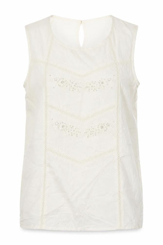 Womens UK Size 14 Amaryllis Ivory Basic Tank