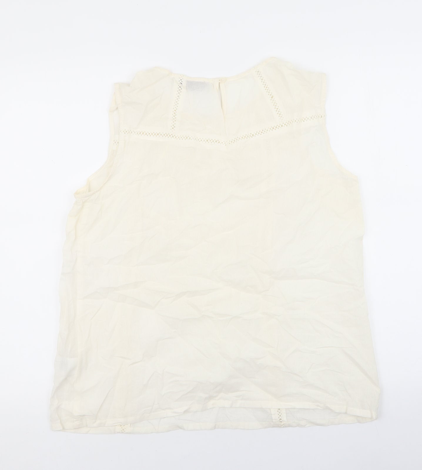 Womens UK Size 14 Amaryllis Ivory Basic Tank